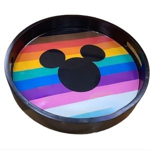 Disney Parks Mickey Mouse Rainbow Pride Serving Tray 14" Brand New